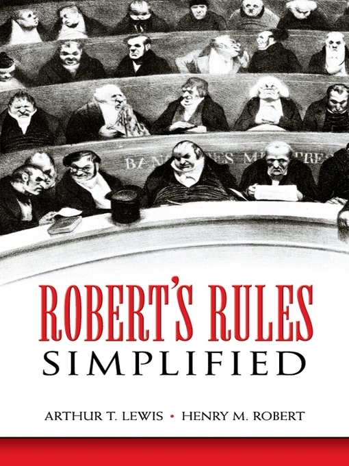Title details for Robert's Rules Simplified by Arthur T. Lewis - Wait list
